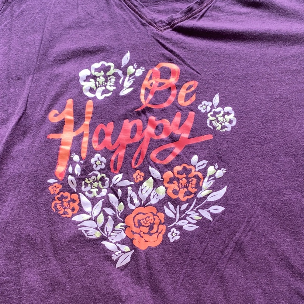 🖤 3 Graphic Tees - Burgundy, Purple & White - Picture 4 of 5